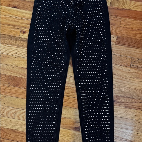 Topshop Denim - Stylish Black Studded Pants